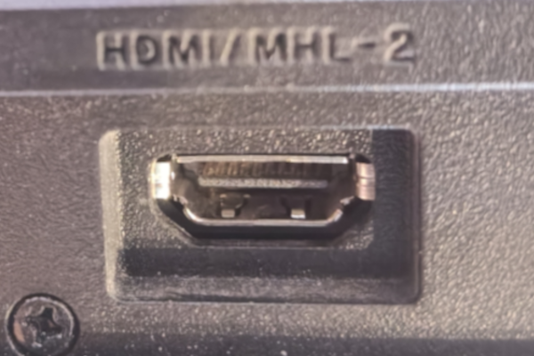 Picture of an HDMI port